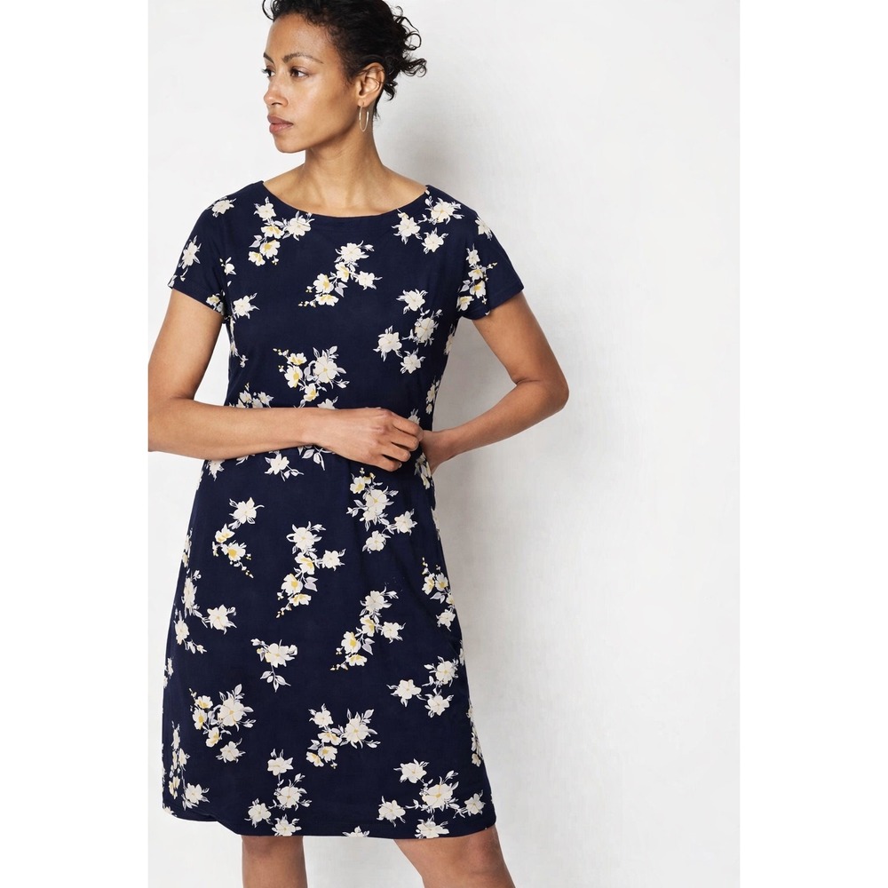 J Jill Floral Shift Dress Women XL Cottagecore Minimalist‎ Lagenlook Comfort